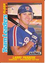 1988 Fleer Team Leaders Baseball Cards 025      Larry Parrish
